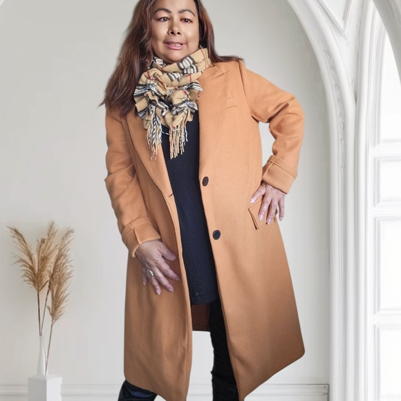 Lord & Taylor Womens Tan Plaid Scarf - Picture 8 of 12